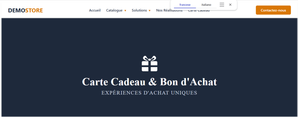 GiftVibe — Le Template E-commerce Ultime pour Cartes Cadeaux et Expériences