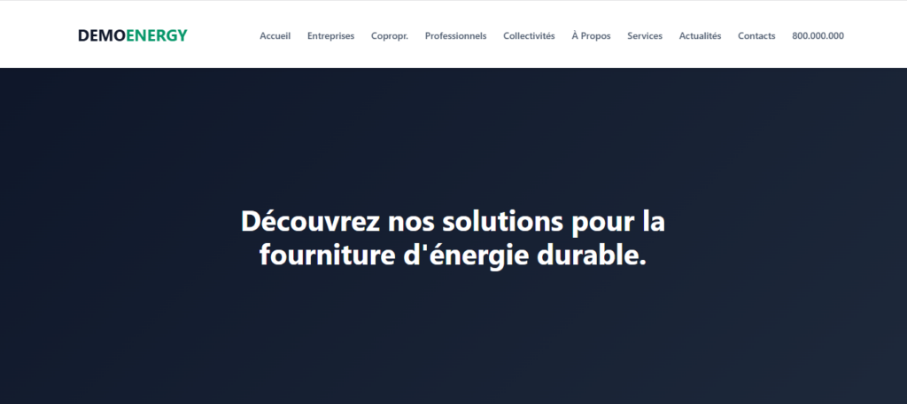 EnerPower — Le Template B2B Idéal pour les Fournisseurs d&rsquo;Énergie